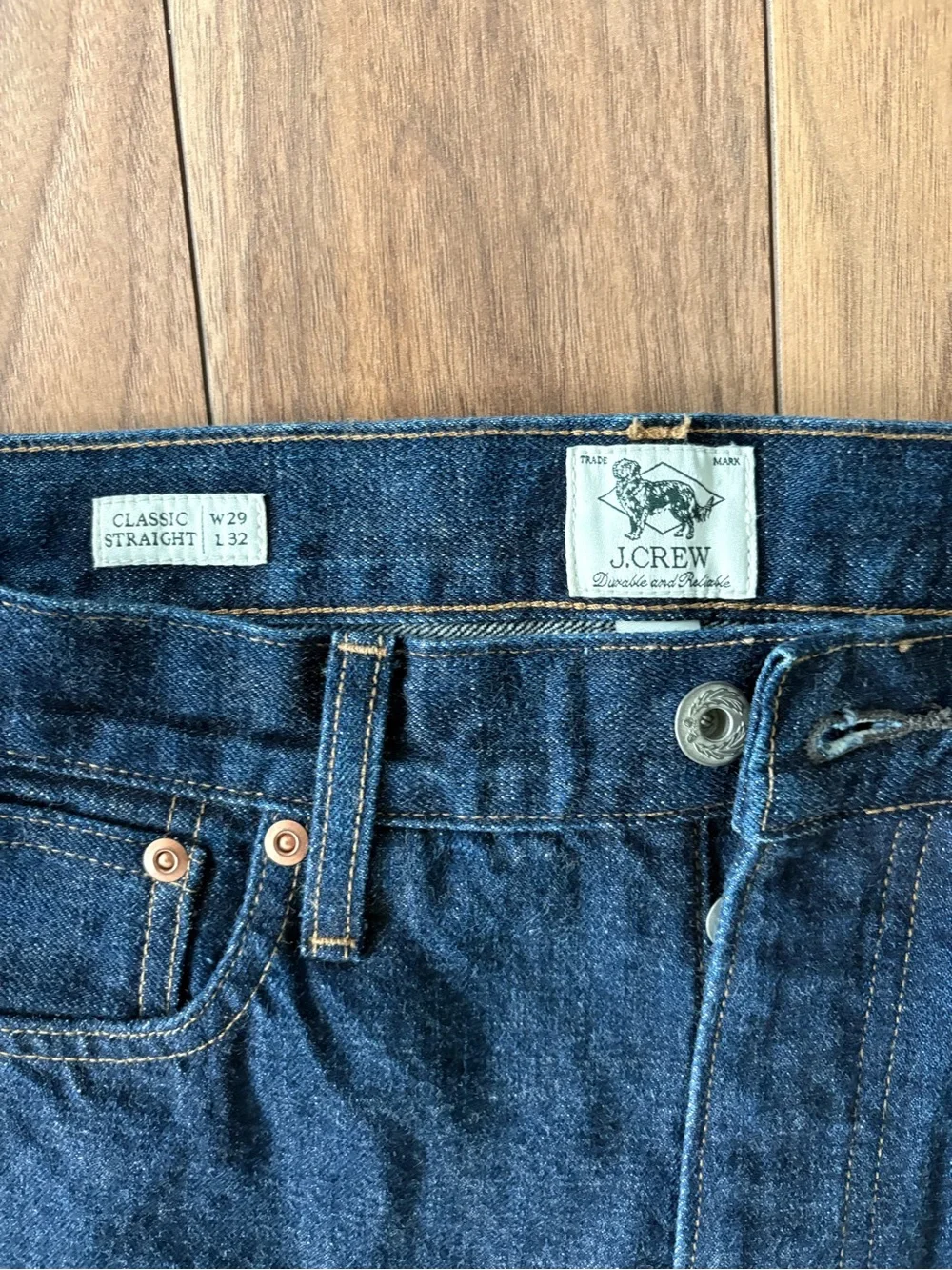 J.Crew Classic Straight jean in Japanese selvedge denim